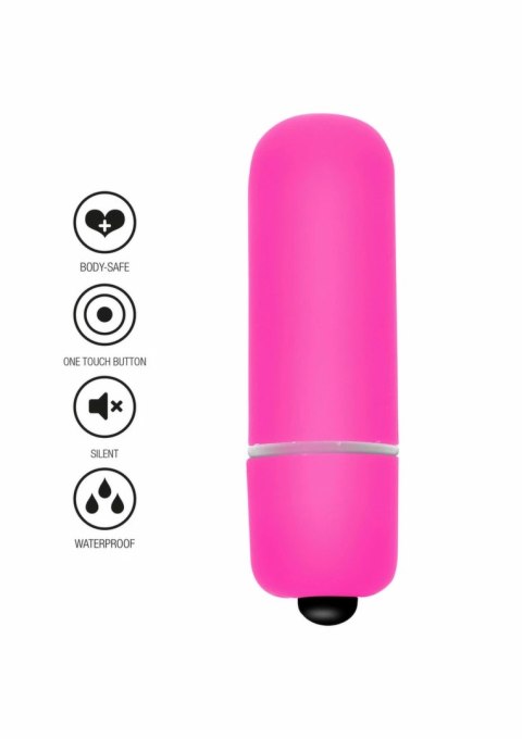 ToyJoy Funky Bullet mini masażer wibrujący, kompaktowy, srebrny
