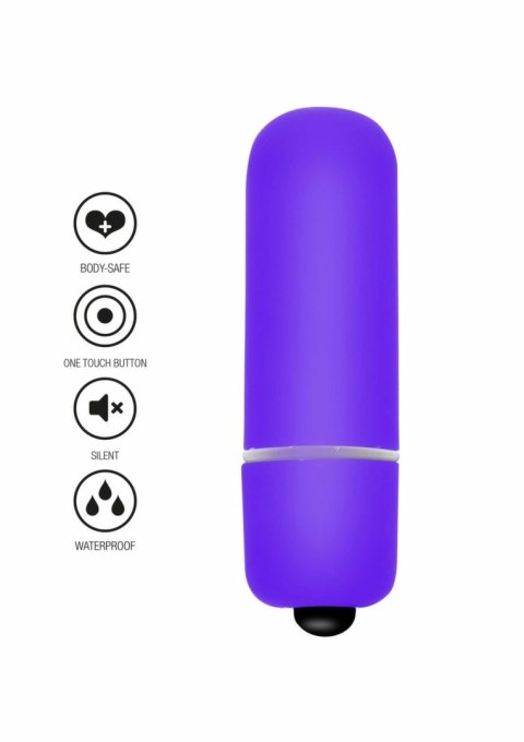 ToyJoy Funky Bullet mini masażer wibrujący, kompaktowy, srebrny