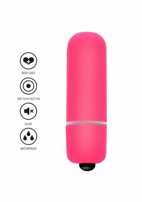ToyJoy Funky Bullet mini masażer wibrujący, kompaktowy, srebrny
