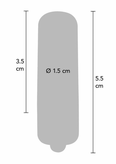 ToyJoy Funky Bullet mini masażer wibrujący, kompaktowy, srebrny