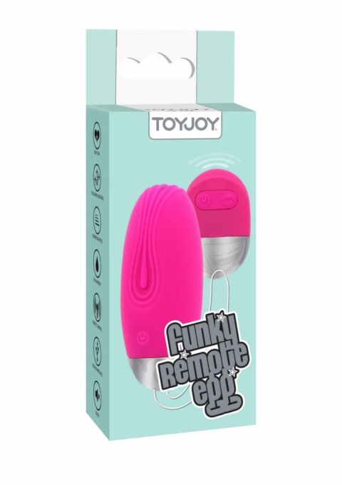 ToyJoy Funky Fun Toys Funky Remote Egg silikonowy model z pilotem fioletowy