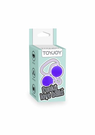 ToyJoy Funky Love Balls kulki intymne silikonowe rożowe 3,5 cm 8713221328267