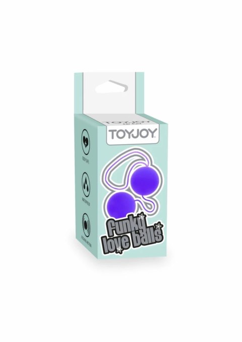 ToyJoy Funky Love Balls kulki intymne silikonowe rożowe 3,5 cm 8713221328267