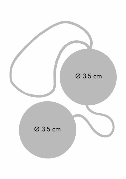 ToyJoy Funky Love Balls kulki intymne silikonowe rożowe 3,5 cm 8713221328267