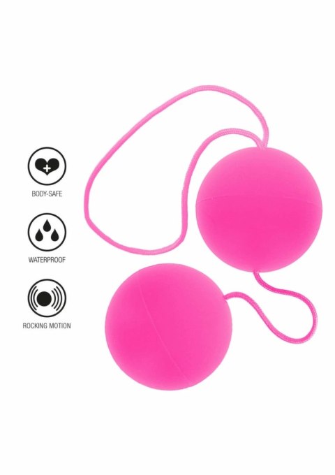 ToyJoy Funky Love Balls kulki intymne silikonowe rożowe 3,5 cm 8713221328281
