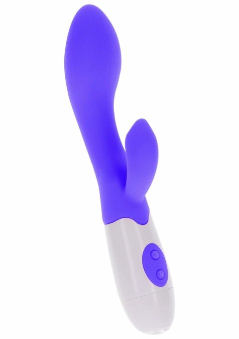 ToyJoy Funky Lover Vibrator silikonowy model z masażerem łechtaczki fioletowy