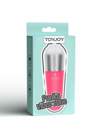 ToyJoy Funky Viberette mini masażer wibrujący, kompaktowy, rożowy