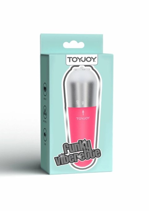 ToyJoy Funky Viberette mini masażer wibrujący, kompaktowy, rożowy