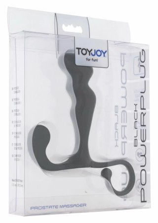 ToyJoy Power Plug Prostate Massager model ergonomiczny czarny 13 cm