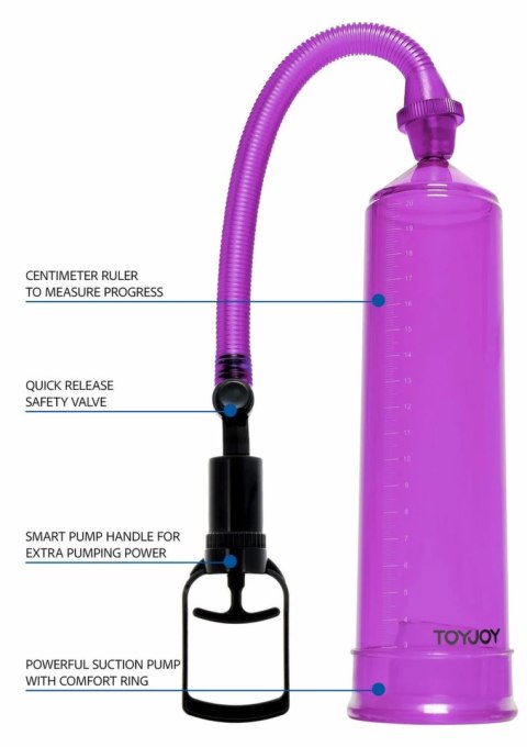 ToyJoy Power Pump - pompa prożniowa z manometrem, regulacja ciśnienia