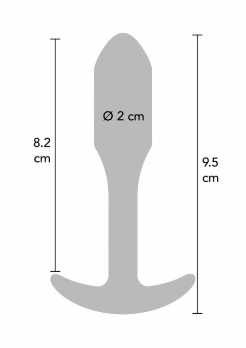 ToyJoy Smooth Anal Plug Small silikonowy korek anatomiczny 9,7 cm czarny