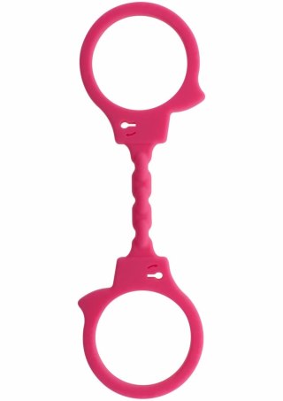 ToyJoy Stretchy Fun Cuffs silikonowe kajdanki elastyczne czarne