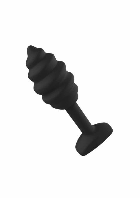 ToyJoy Swirl Anal Plug - model anatomiczny, 9,2 cm, powierzchnia spiralna