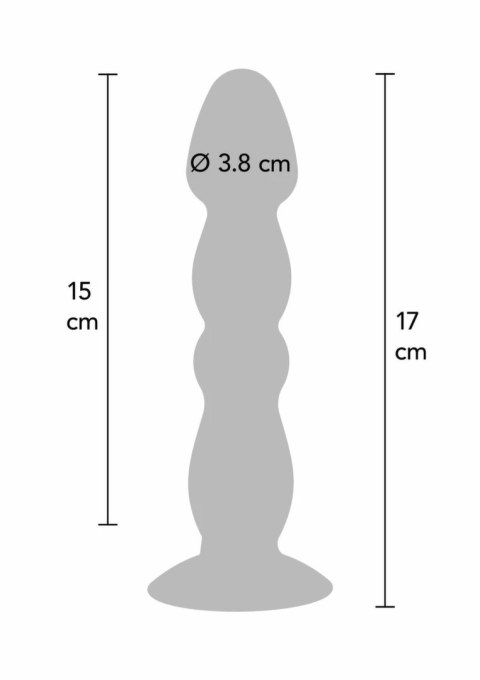 ToyJoy Vibrating Anal Plug Large silikonowy, wielofunkcyjny, 17 cm, czarny