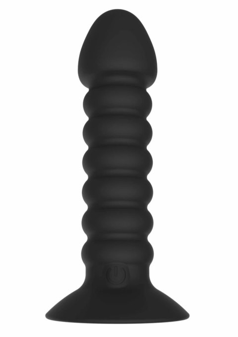 ToyJoy Vibrating Anal Plug Medium silikonowy wibrujący korek 11 cm czarny
