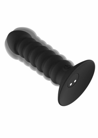 ToyJoy Vibrating Anal Plug Medium silikonowy wibrujący korek 11 cm czarny