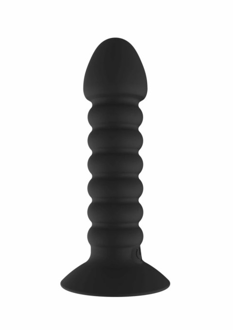 ToyJoy Vibrating Anal Plug Medium silikonowy wibrujący korek 11 cm czarny