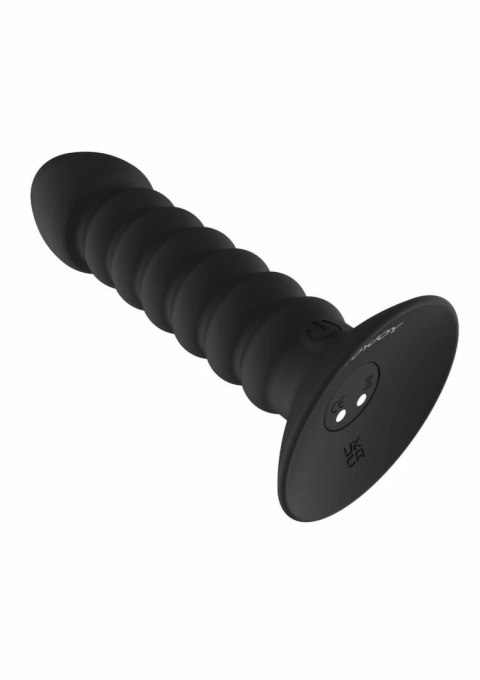 ToyJoy Vibrating Anal Plug Medium silikonowy wibrujący korek 11 cm czarny
