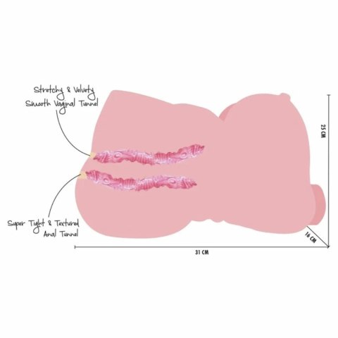 Hidden Desire Bangers Fat Fuck Queen Torso 6kg - anatomiczny model TPE