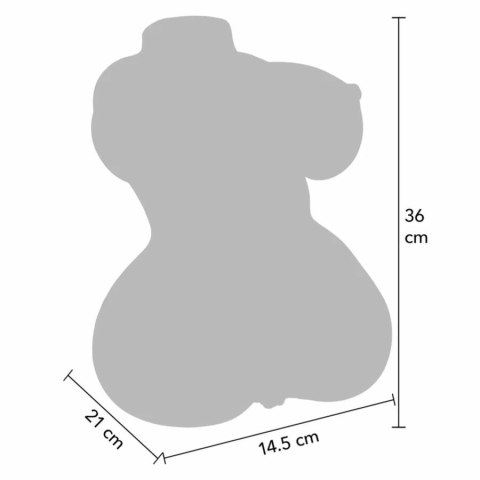 Hidden Desire Bangers Tors anatomiczny 5 kg, podwojny kanał, TPE, naturalny