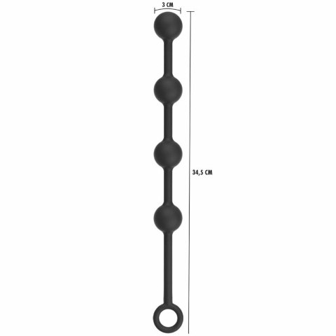 Hidden Desire Extreme kulki analne M silikonowe, ciężkie, 34,5 cm