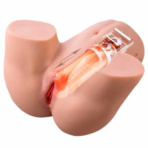 Hidden Desire Horny Milking Bitch Torso 10 kg z funkcją masażu, TPR