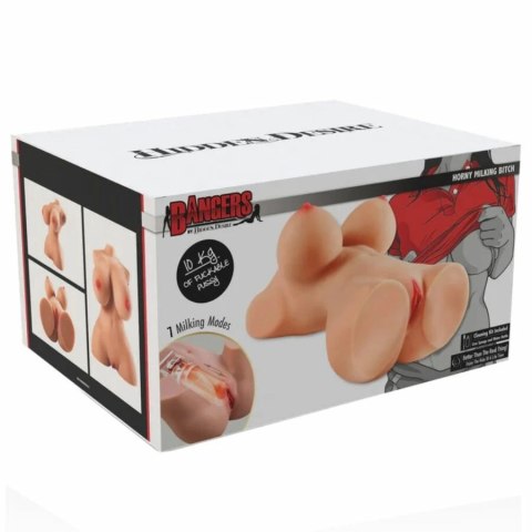 Hidden Desire Horny Milking Bitch Torso 10 kg z funkcją masażu, TPR
