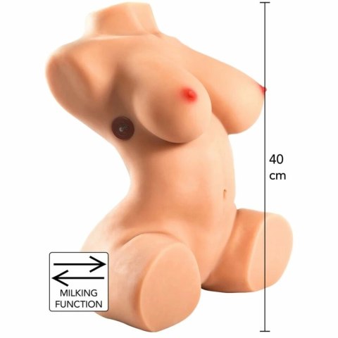 Hidden Desire Milking Mega Torso 22 kg - anatomiczny model z funkcją ssania
