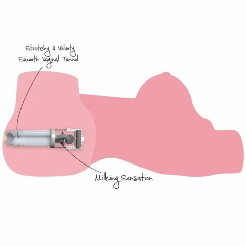 Hidden Desire Milking Mega Torso 22 kg - anatomiczny model z funkcją ssania