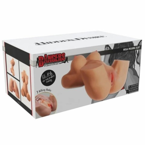 Hidden Desire Milking Mega Torso 22 kg - anatomiczny model z funkcją ssania