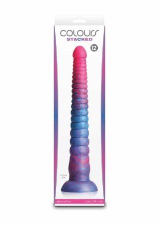 NS Novelties Colours Stacked 12 inch - model silikonowy, trojkolorowy, 30 cm