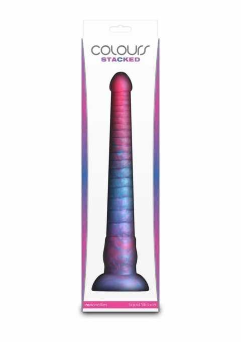 NS Novelties Colours Stacked 12 inch - model silikonowy, trojkolorowy, 30 cm