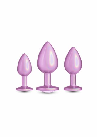 NS Novelties Trainer Kit Iridescent zestaw 3 chromowanych korkow rożowych