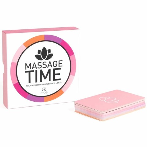 SECRET PLAY Massage Time - gra dla par, zestaw kart i kostka do masażu