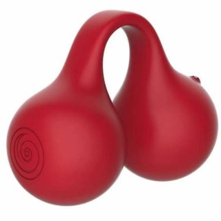 SNAIL VIBE Twinn Wibrator Palcowy Cherry - kompaktowy, podwojny silnik