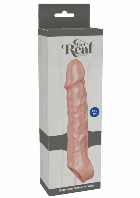 TOYJOY Extension Sleeve TPE XL 22,5 cm - elastyczna nakładka powiększająca