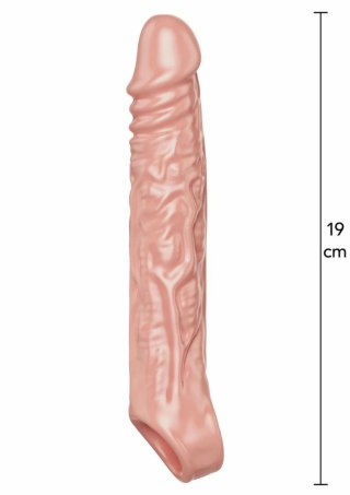 TOYJOY Extension Sleeve TPE Large 19 cm - elastyczna nakładka powiększająca