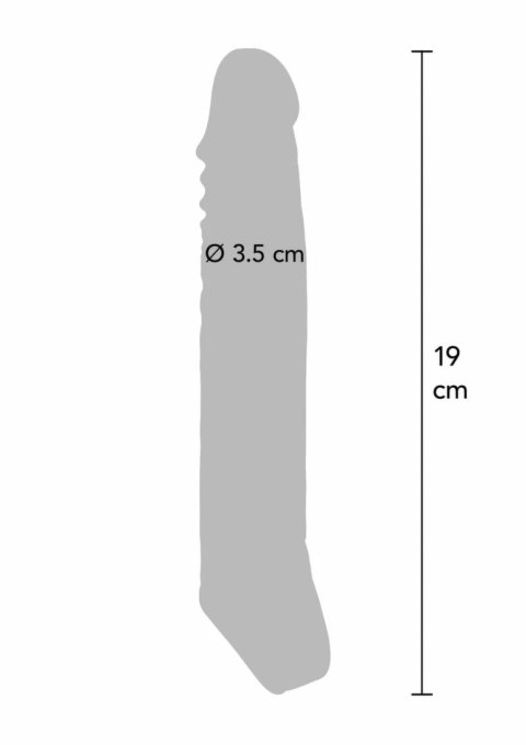 TOYJOY Extension Sleeve TPE Large 19 cm - elastyczna nakładka powiększająca