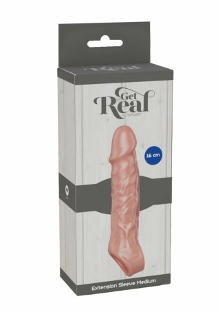 TOYJOY Extension Sleeve TPE Medium 16 cm - elastyczna nakładka powiększająca