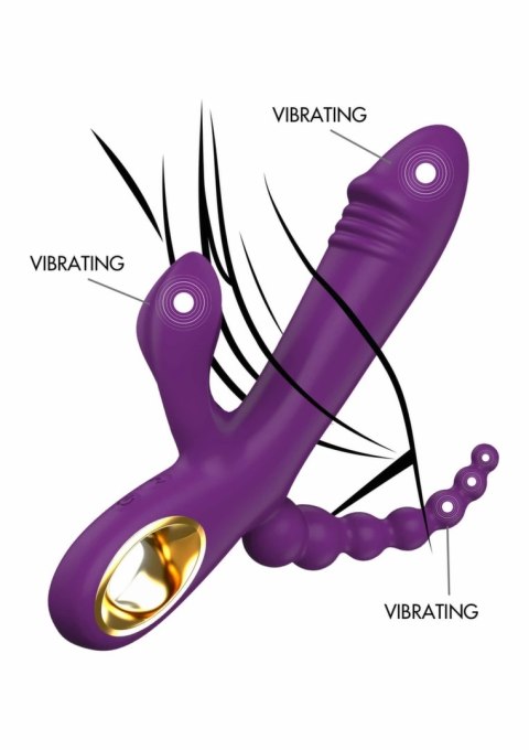 ToyJoy Caleona Triple Temptation wielofunkcyjny masażer 3-silnikowy 10 trybow