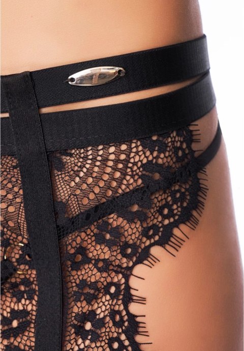 7 Heaven Roca Komplet Bielizny Koronkowej Elegant Lace L z Pasem i Pończochami