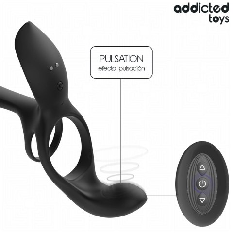 Addicted Toys Double Ring - Podwojny pierścień z anatomicznym stymulatorem