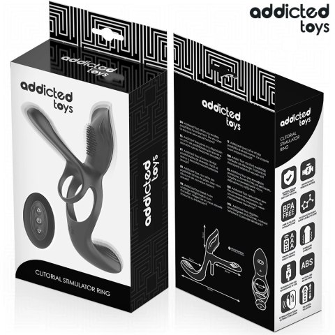 Addicted Toys Double Ring - Podwojny pierścień z anatomicznym stymulatorem