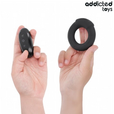 Addicted Toys model HeatWave - pierścień wibracyjny z funkcją grzania i pilotem