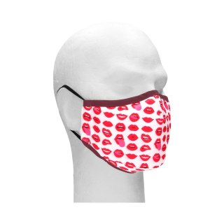 Bijoux Indiscrets Mask Lips - bawełniana maseczka z regulacją i filtrami