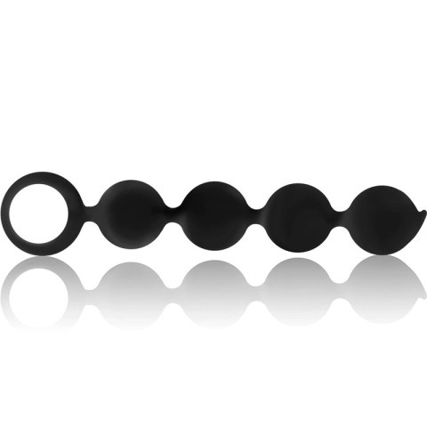 Black&Silver Lennon Kulki silikonowe anatomiczne 15 cm czarne