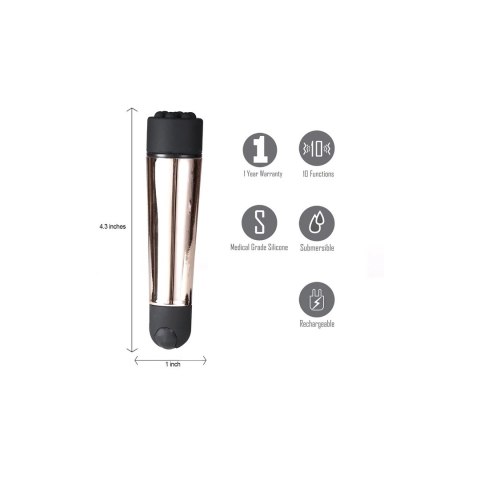 Maia Toys Pocket Plus Rose Gold Zestaw Intymny z 3 Końcowkami