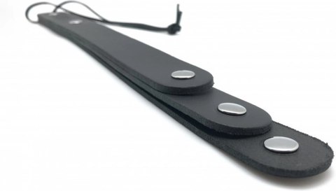 Red Leather Paddle skorzany 3 paski czarny 39,5 cm anatomiczny uchwyt