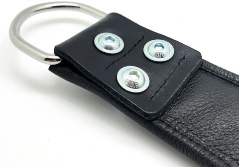 Red Leather Skorzane Kajdanki Wiszące Czarny Regulowane Wytrzymałe