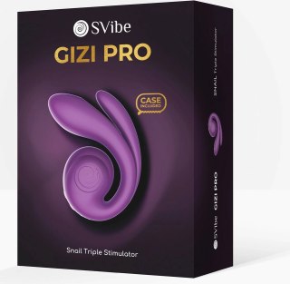 SVibe GIZI Pro Triple Stimulator Grapo - wielofunkcyjny model 3w1, fioletowy